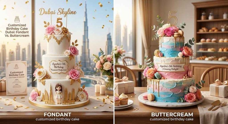 Customized Birthday Cake Dubai: Fondant Vs. Buttercream: What To Choose?